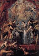 Peter Paul Rubens The Excbange of Princesses (mk01) oil painting on canvas